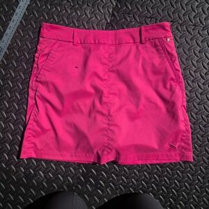 Puma Womens Golf Skort Size 10 Pink Sportlifestyle Active Tennis Skirt 4-Pocket